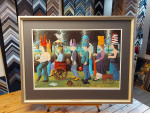 Litho, Dolf Zwerver, geen titel, passe-partout en inlijsten